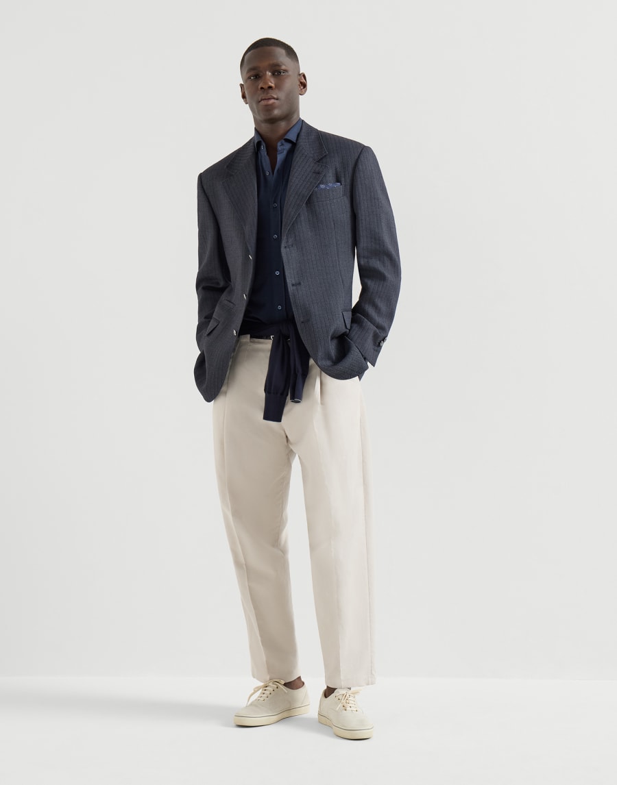Spread collar shirt Blue Man - Brunello Cucinelli