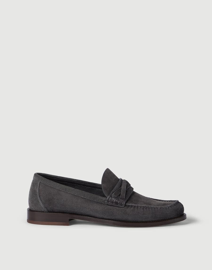 Suede loafers Black Man - Brunello Cucinelli