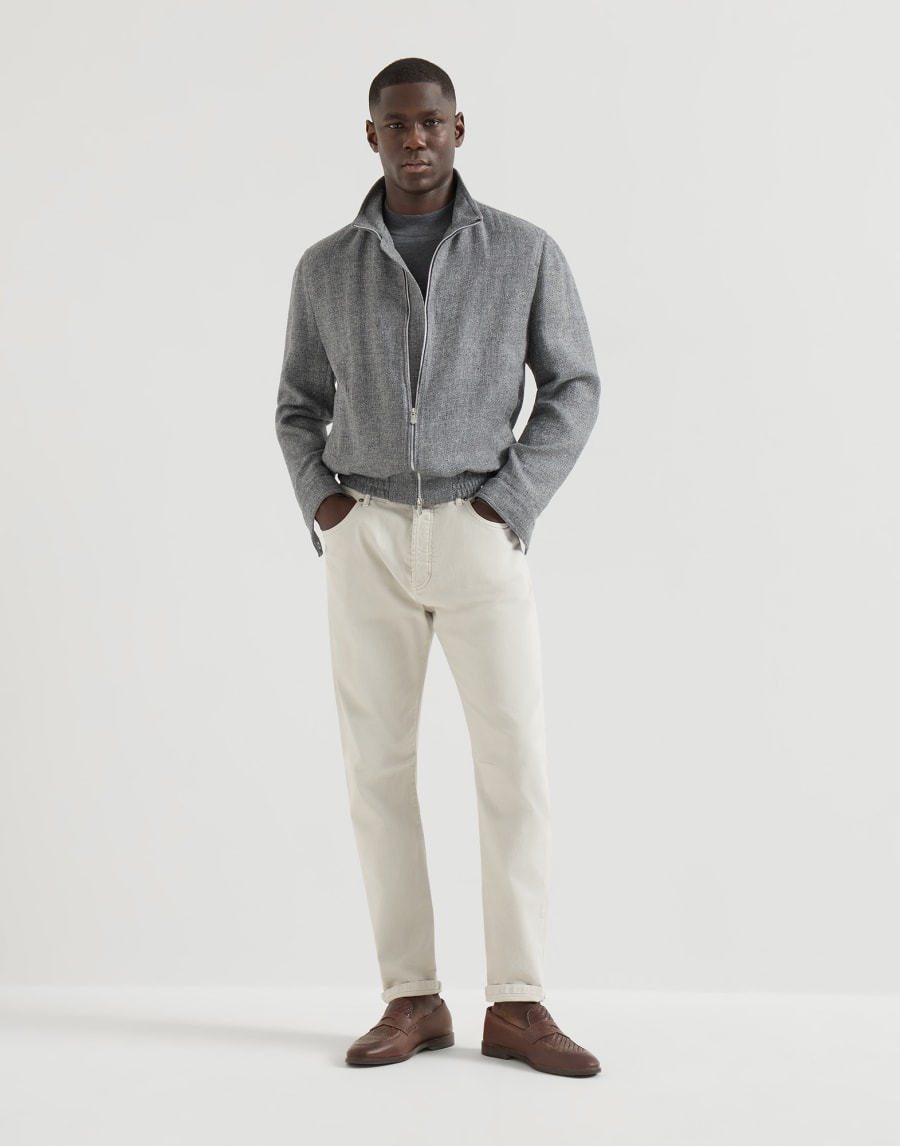 Garment-dyed denim trousers Panama Man - Brunello Cucinelli