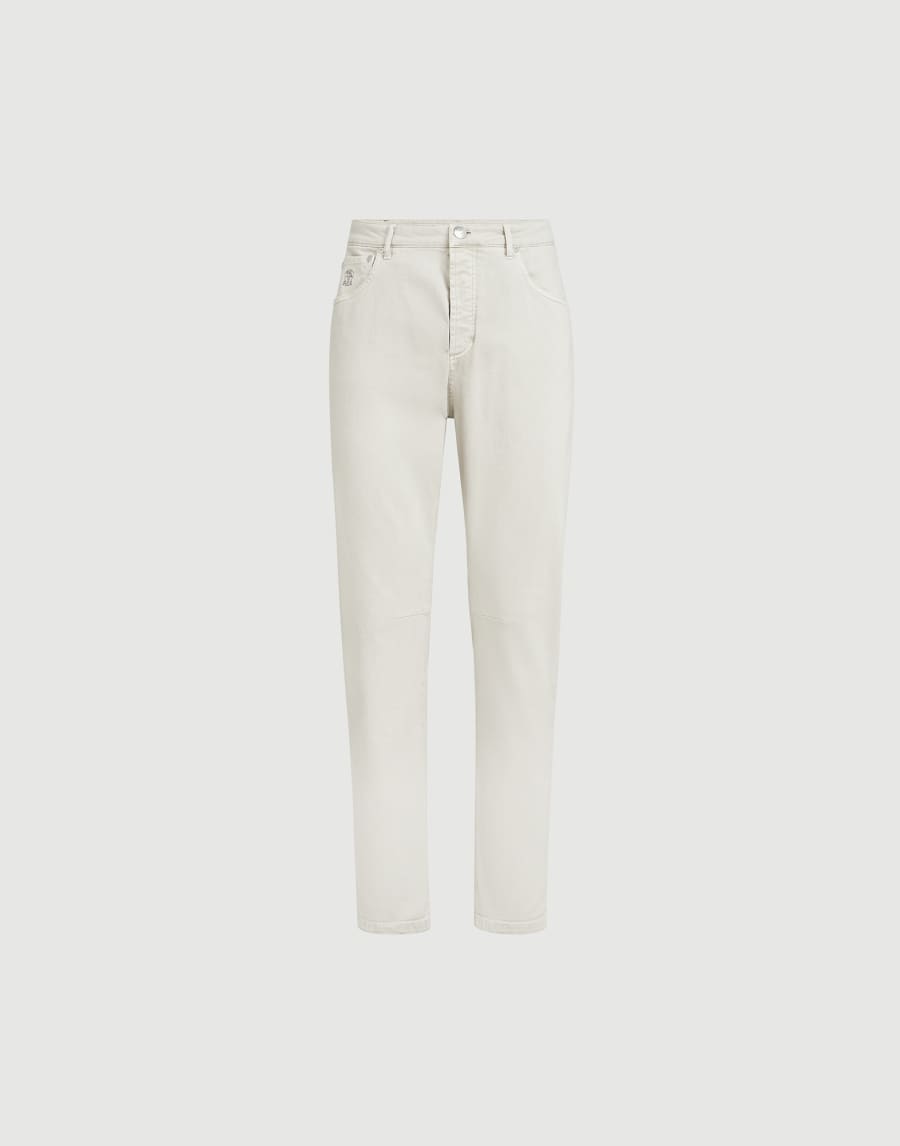Garment-dyed denim trousers Panama Man - Brunello Cucinelli