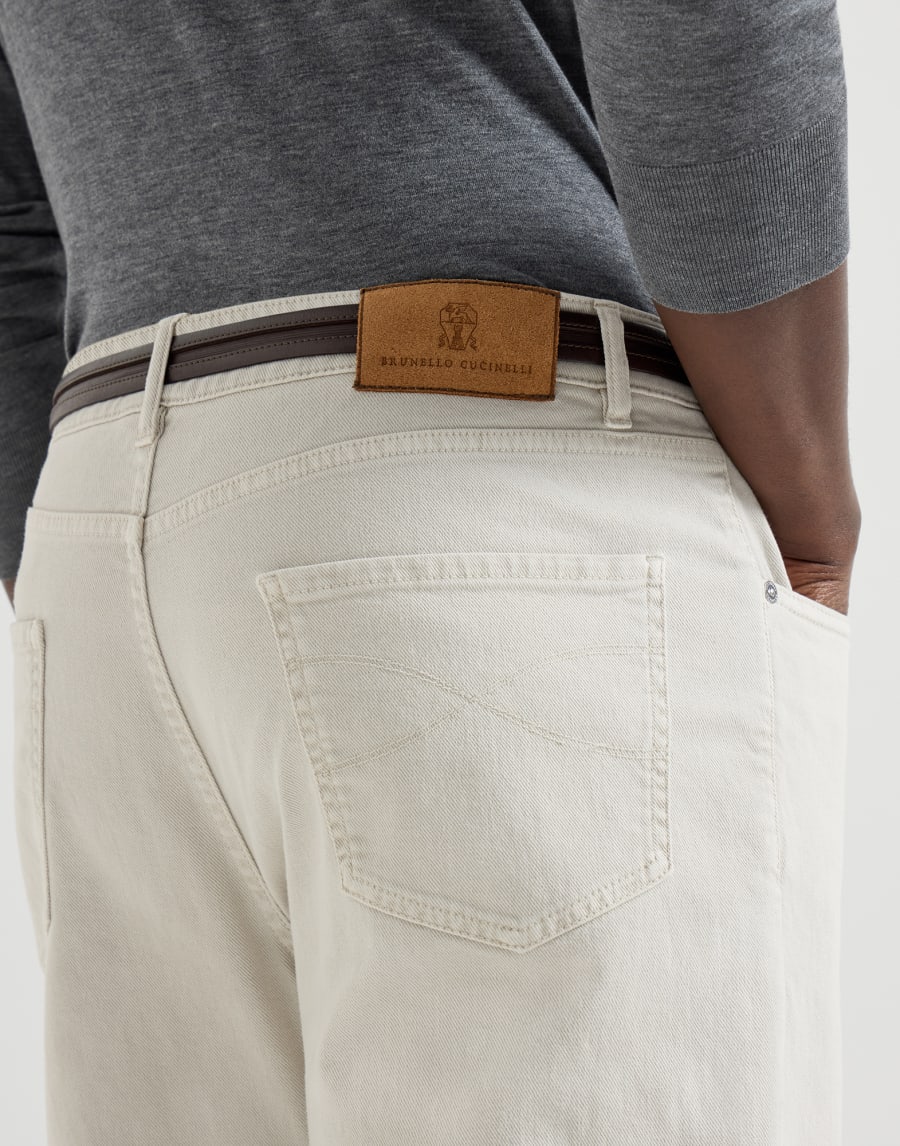 Garment-dyed denim trousers Panama Man - Brunello Cucinelli