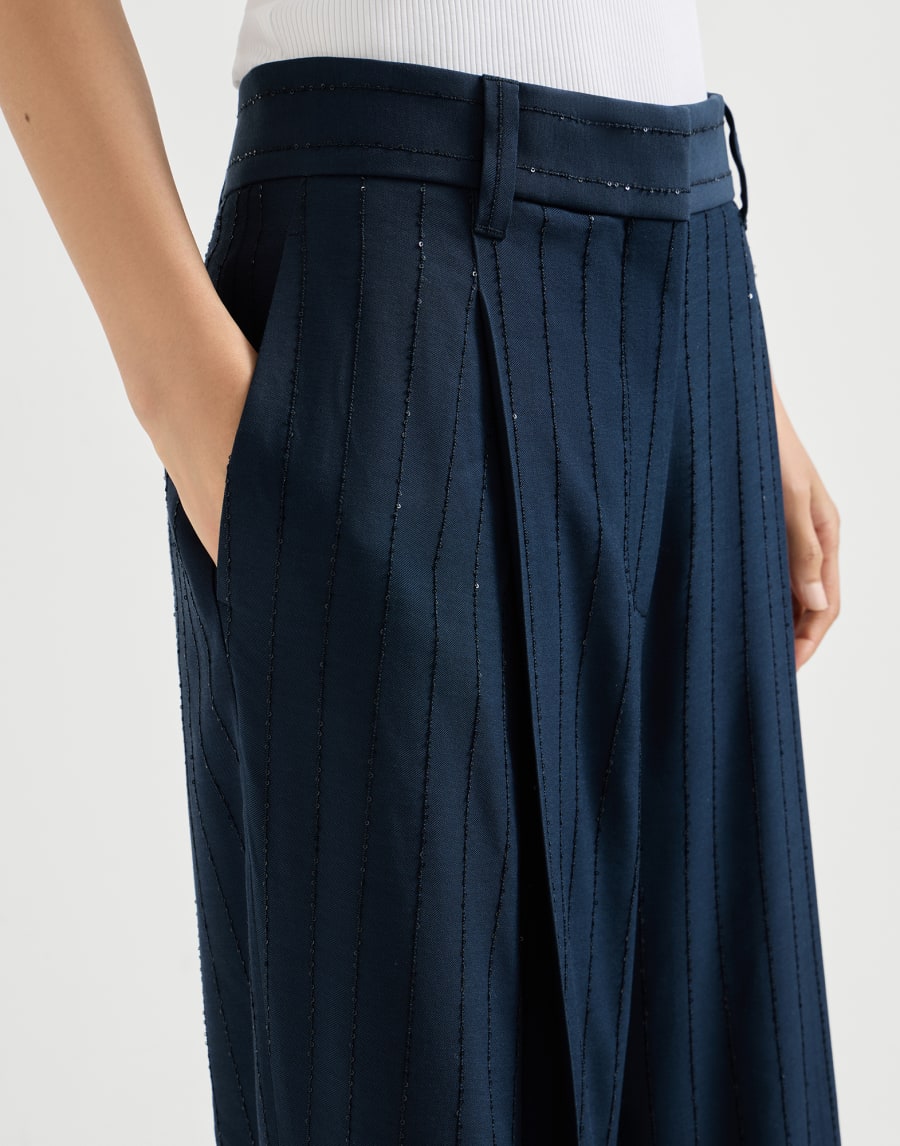 Slouchy trousers Blue Woman - Brunello Cucinelli