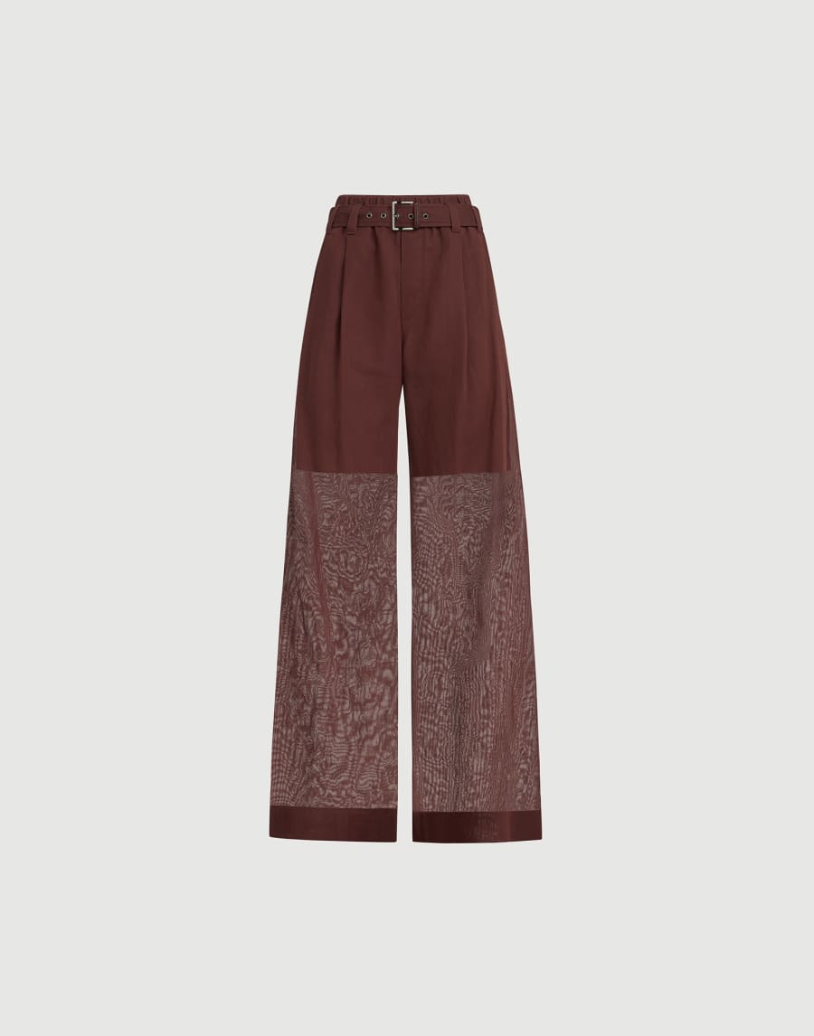 Loose trousers Bordeaux Woman - Brunello Cucinelli