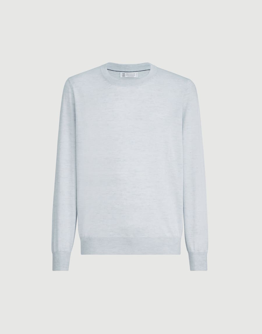 Lightweight sweater Pale Blue Man - Brunello Cucinelli