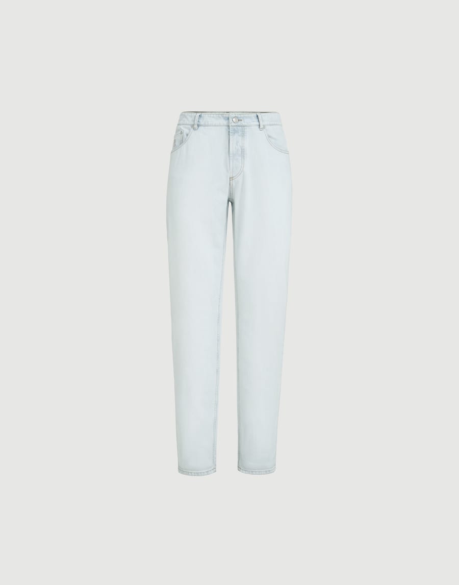 Lightweight denim trousers Light Blue Denim Man - Brunello Cucinelli