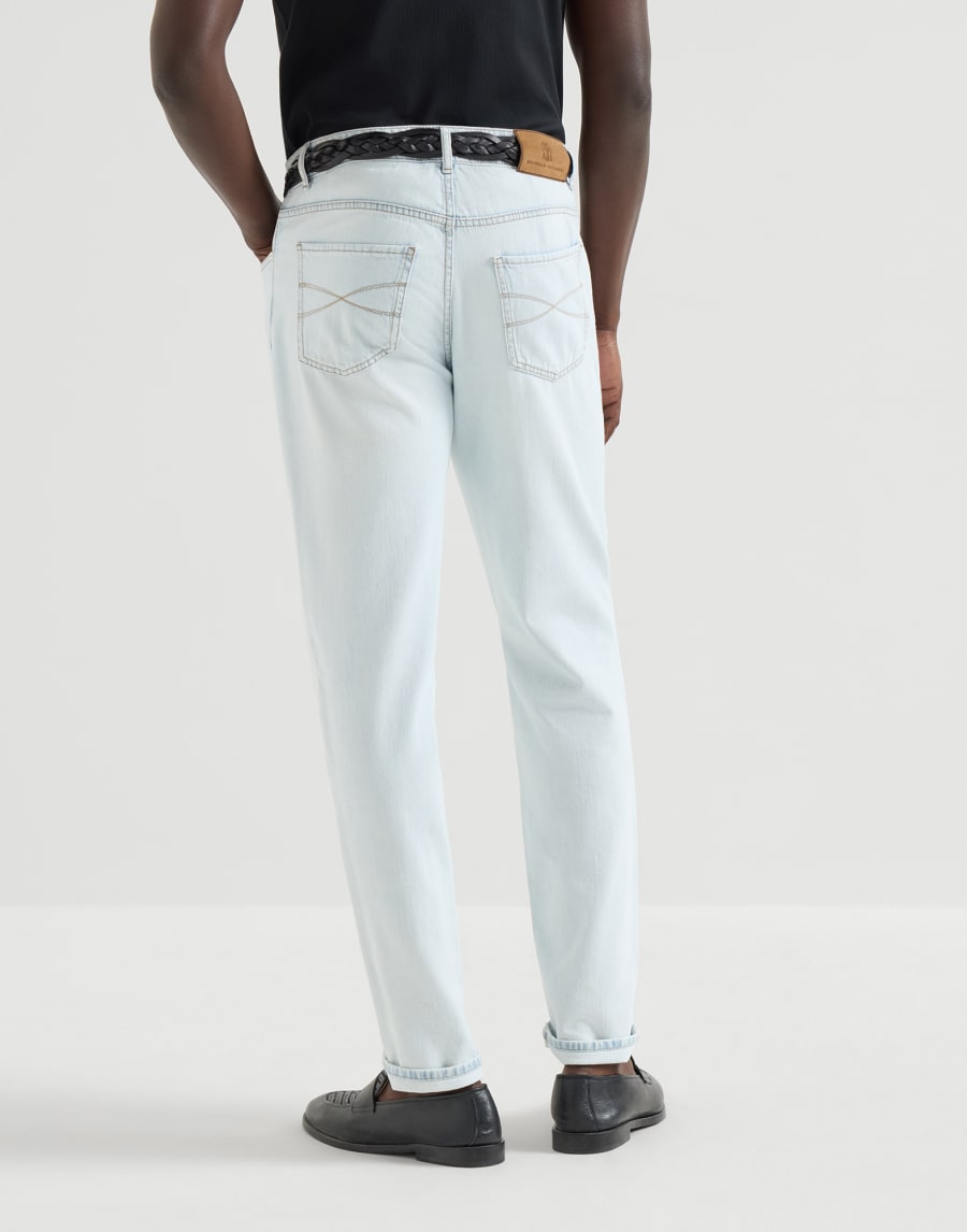 Lightweight denim trousers Light Blue Denim Man - Brunello Cucinelli