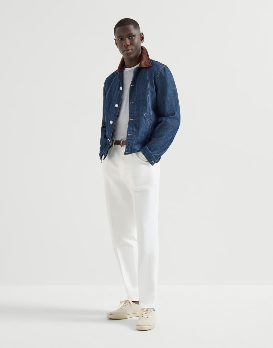 Lightweight sweater Pale Blue Man - Brunello Cucinelli