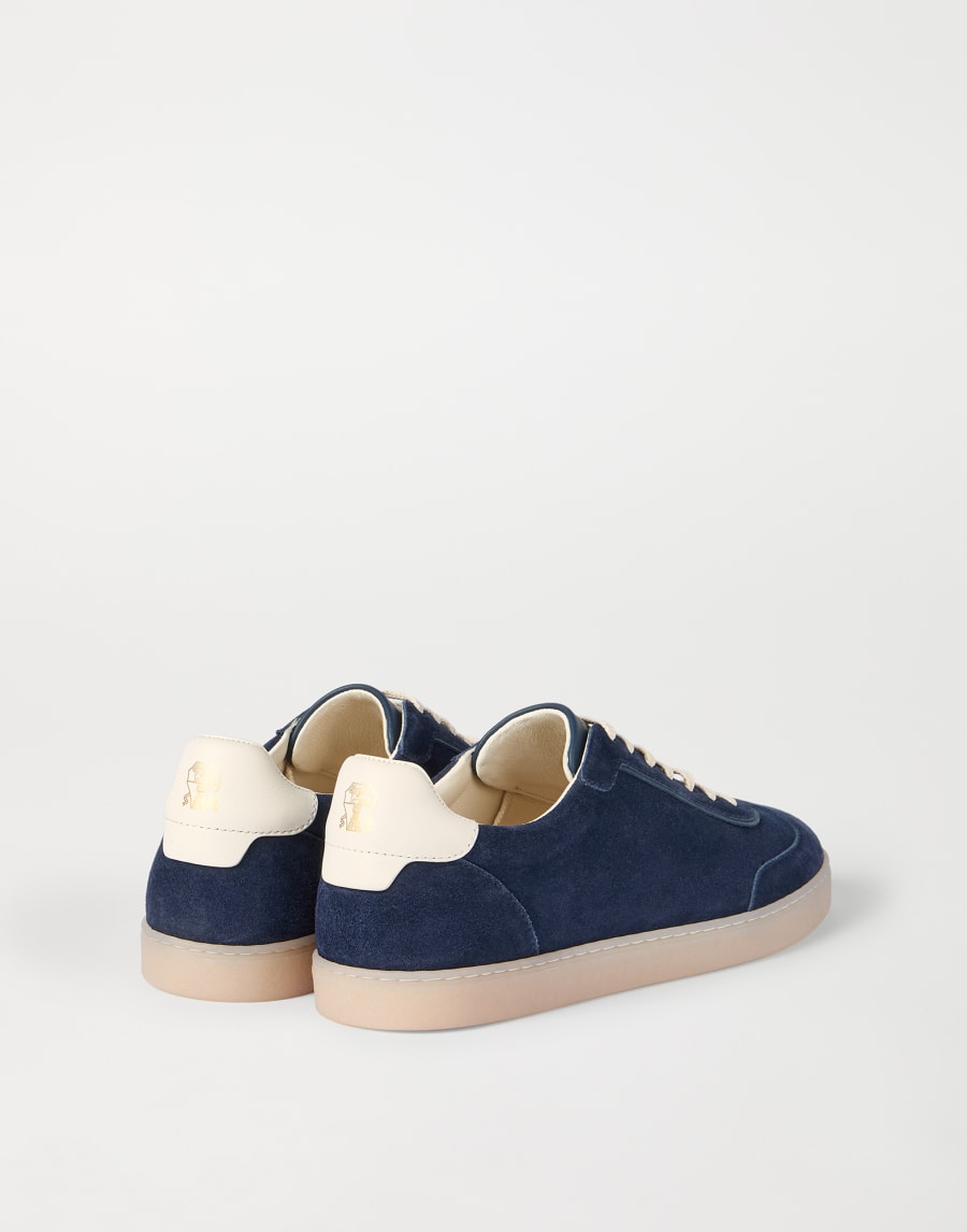 Suede sneakers Avio Blue Man - Brunello Cucinelli