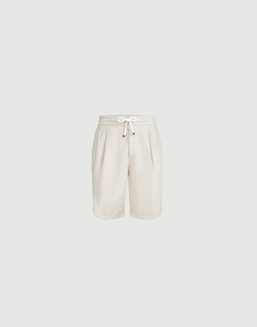 Gabardine Bermuda shorts Panama Man - Brunello Cucinelli