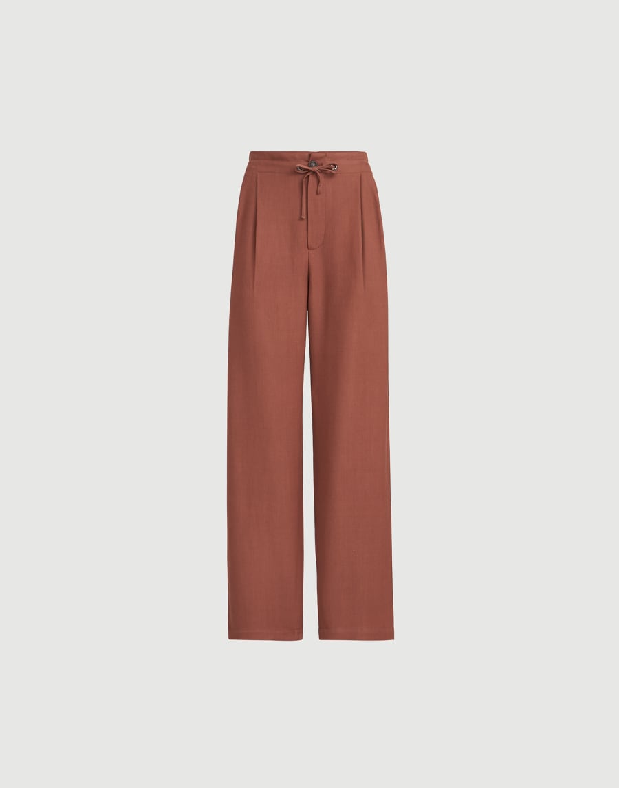 Tailored track trousers Firebrick Woman - Brunello Cucinelli