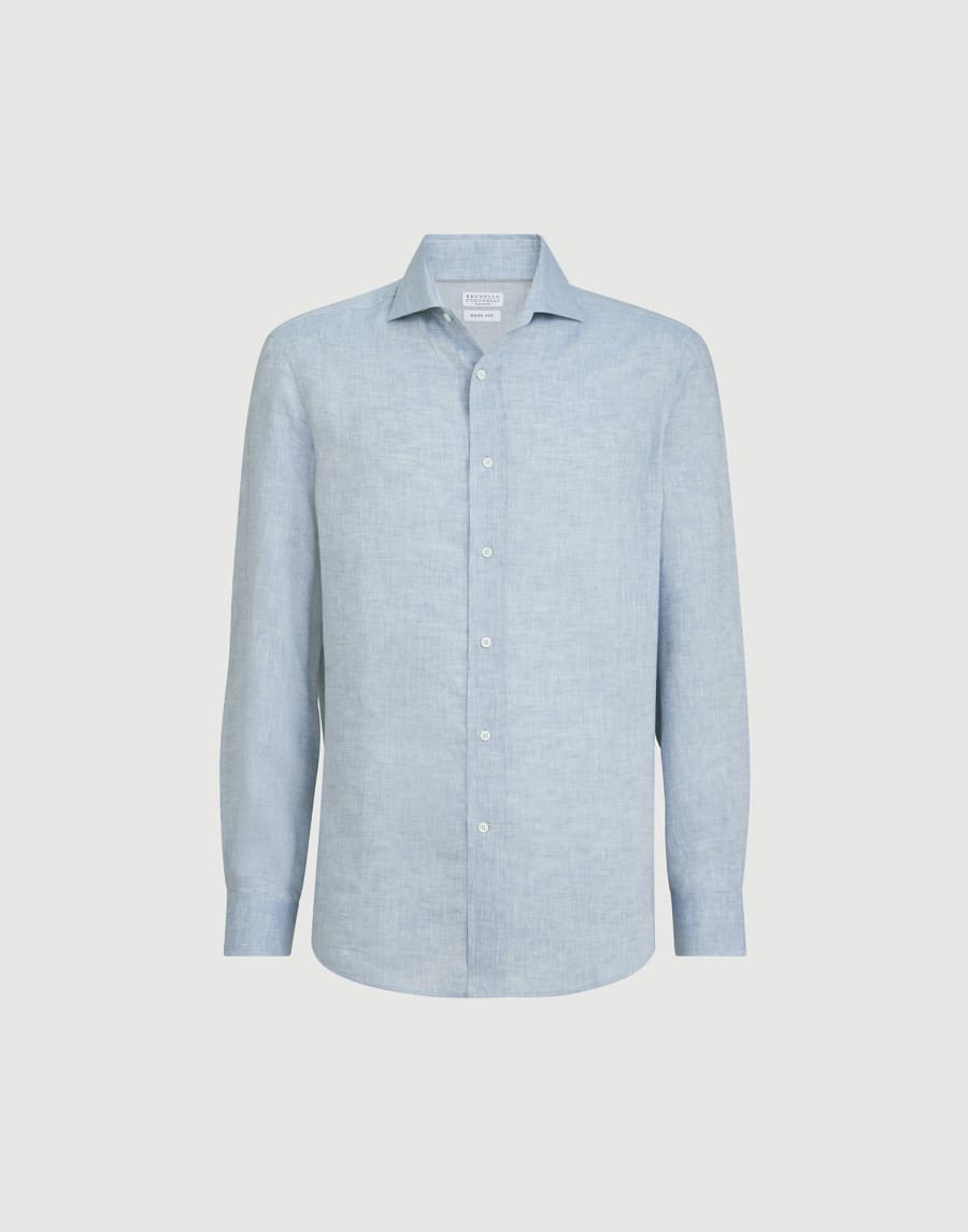 Linen shirt Sky Blue Man - Brunello Cucinelli