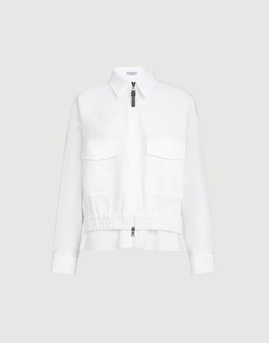 코튼 캔버스 아우터웨어 화이트 여성 - Brunello Cucinelli