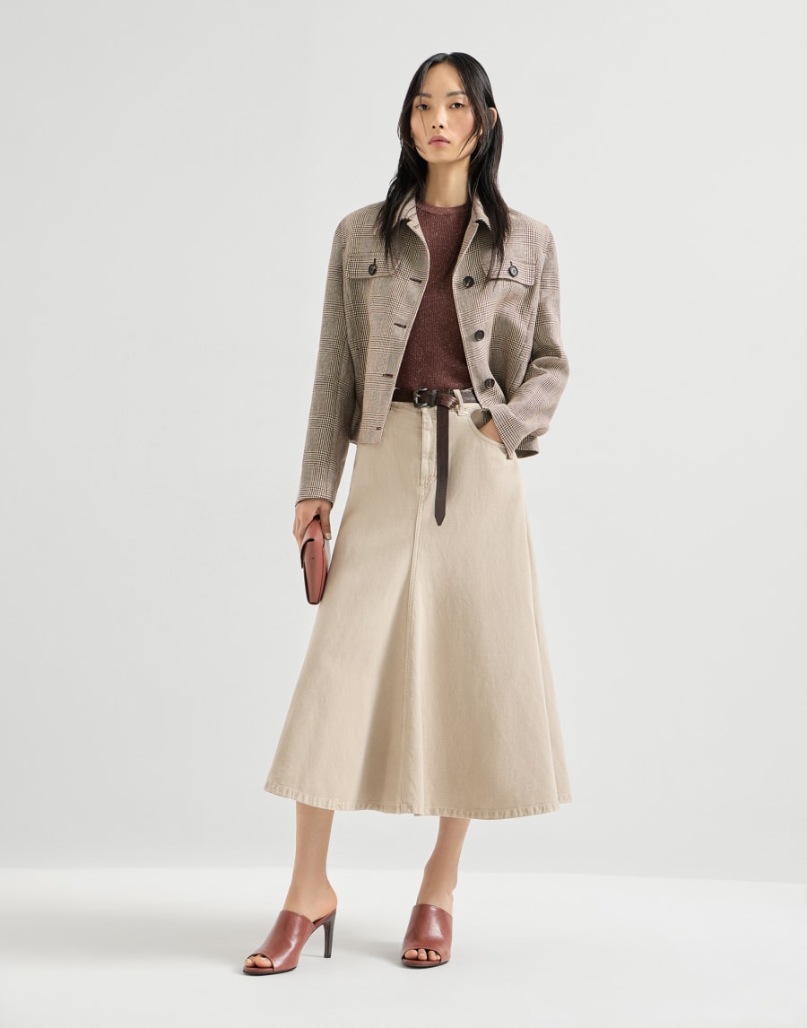 Sparkling cashmere sweater Bordeaux Woman - Brunello Cucinelli