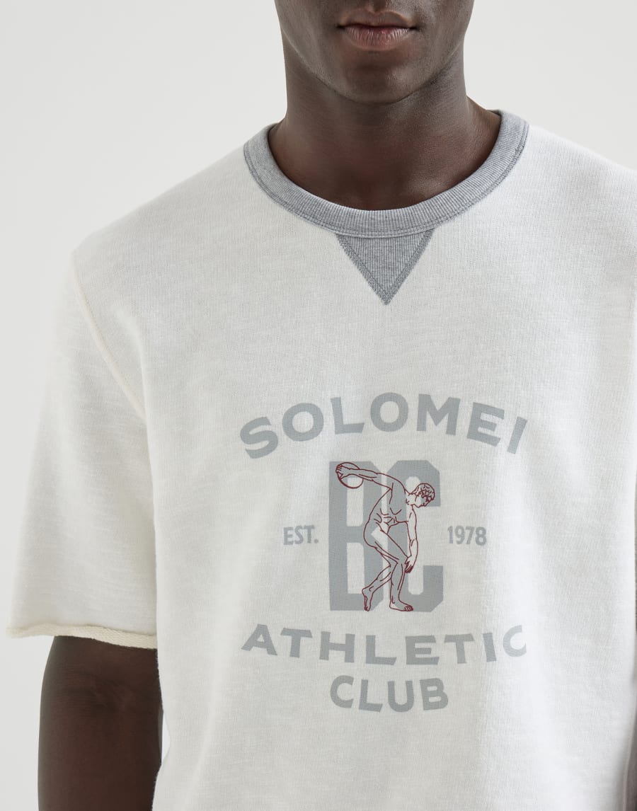 French terry sweatshirt Panama Man - Brunello Cucinelli