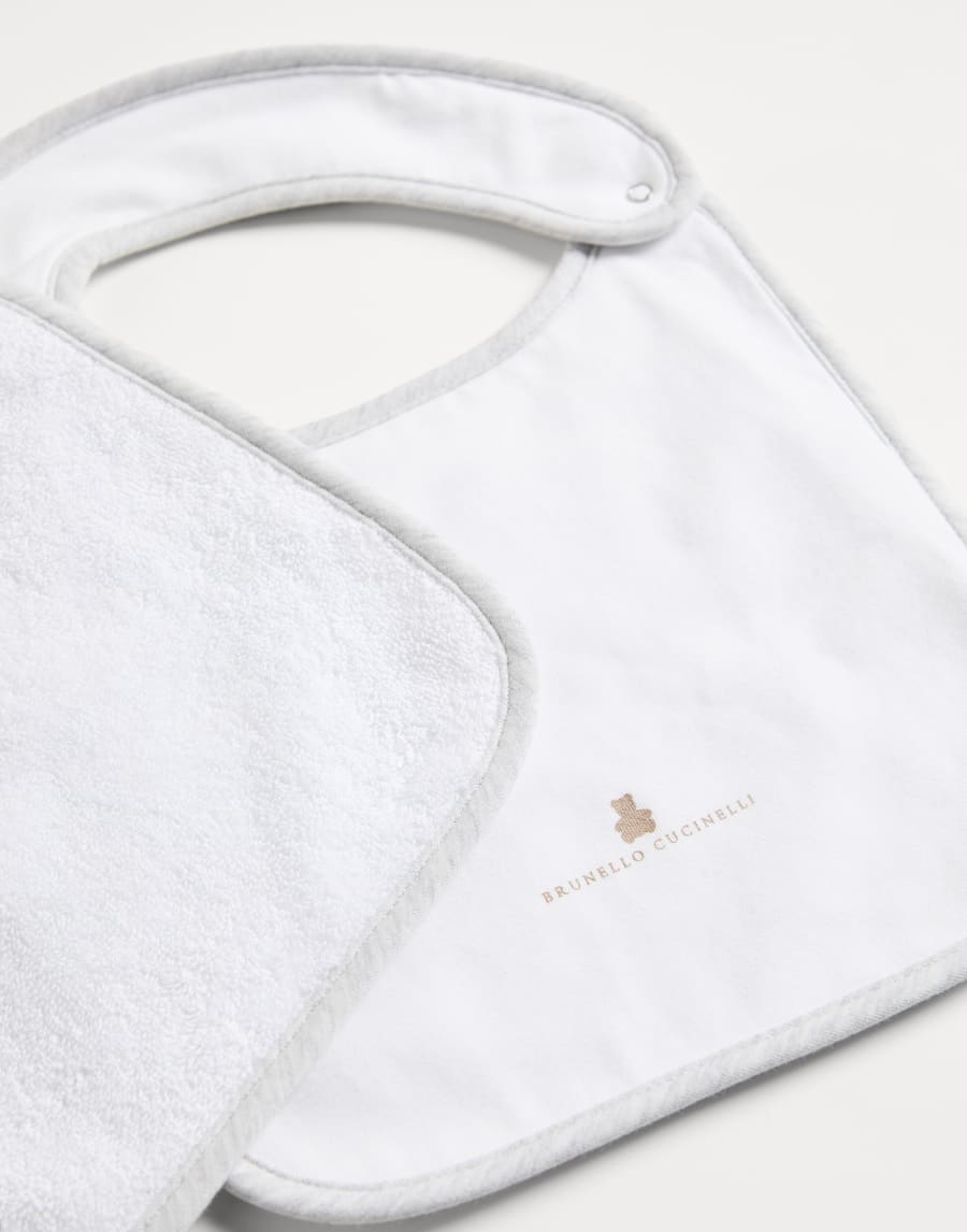 Набор из двух нагрудников Baby Bernie Белый Малыши - Brunello Cucinelli