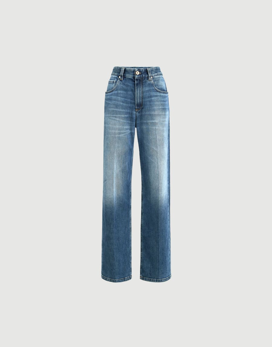 Contemporary Loose trousers Denim Woman - Brunello Cucinelli