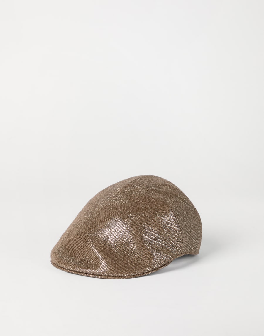 Sparkling flat hat Brown Woman - Brunello Cucinelli