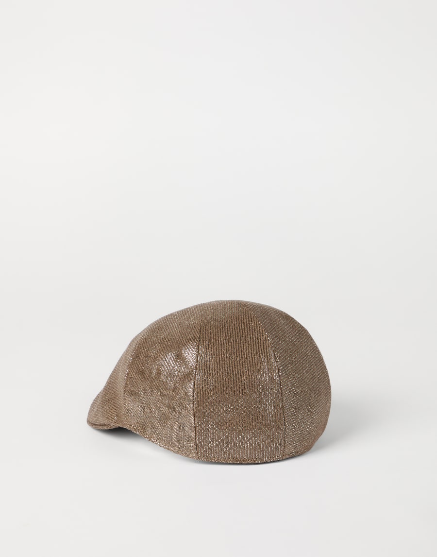 Sparkling flat hat Brown Woman - Brunello Cucinelli