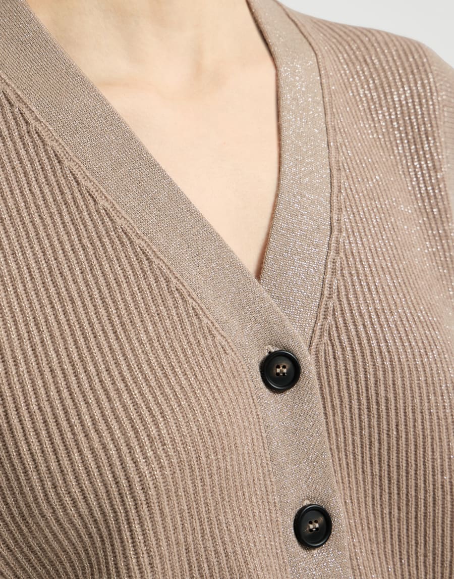 Cashmere knit vest Light Brown Woman - Brunello Cucinelli