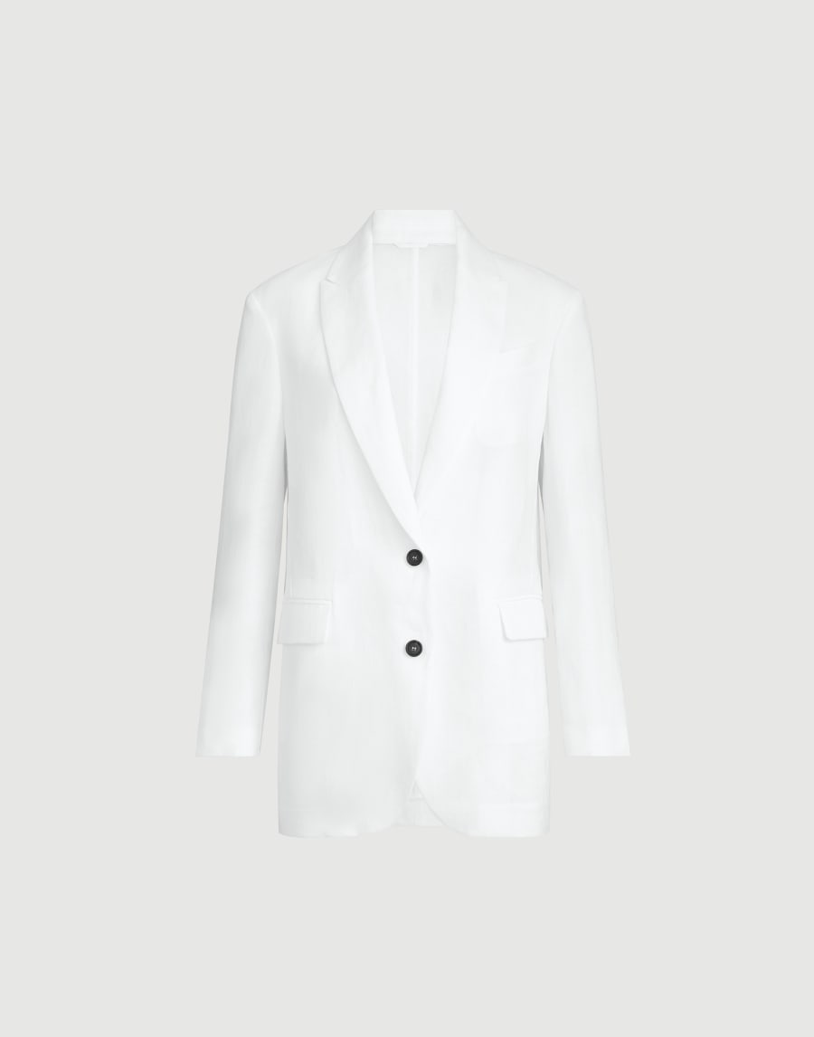Cotton blazer White Woman - Brunello Cucinelli