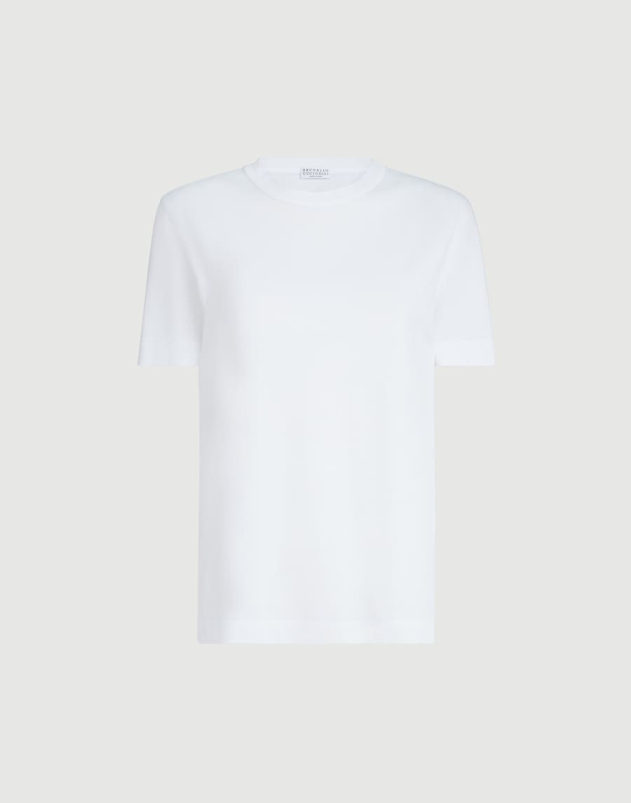 ジャージー Tシャツ ホワイト レディース - Brunello Cucinelli