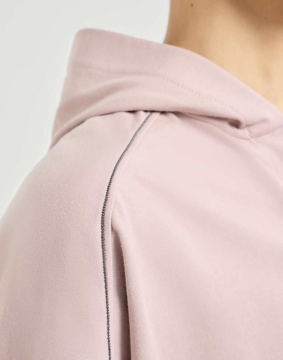 Lightweight French terry sweatshirt Pink Woman - Brunello Cucinelli