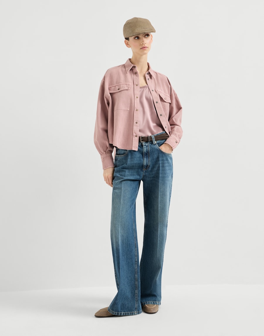 Contemporary Loose trousers Denim Woman - Brunello Cucinelli