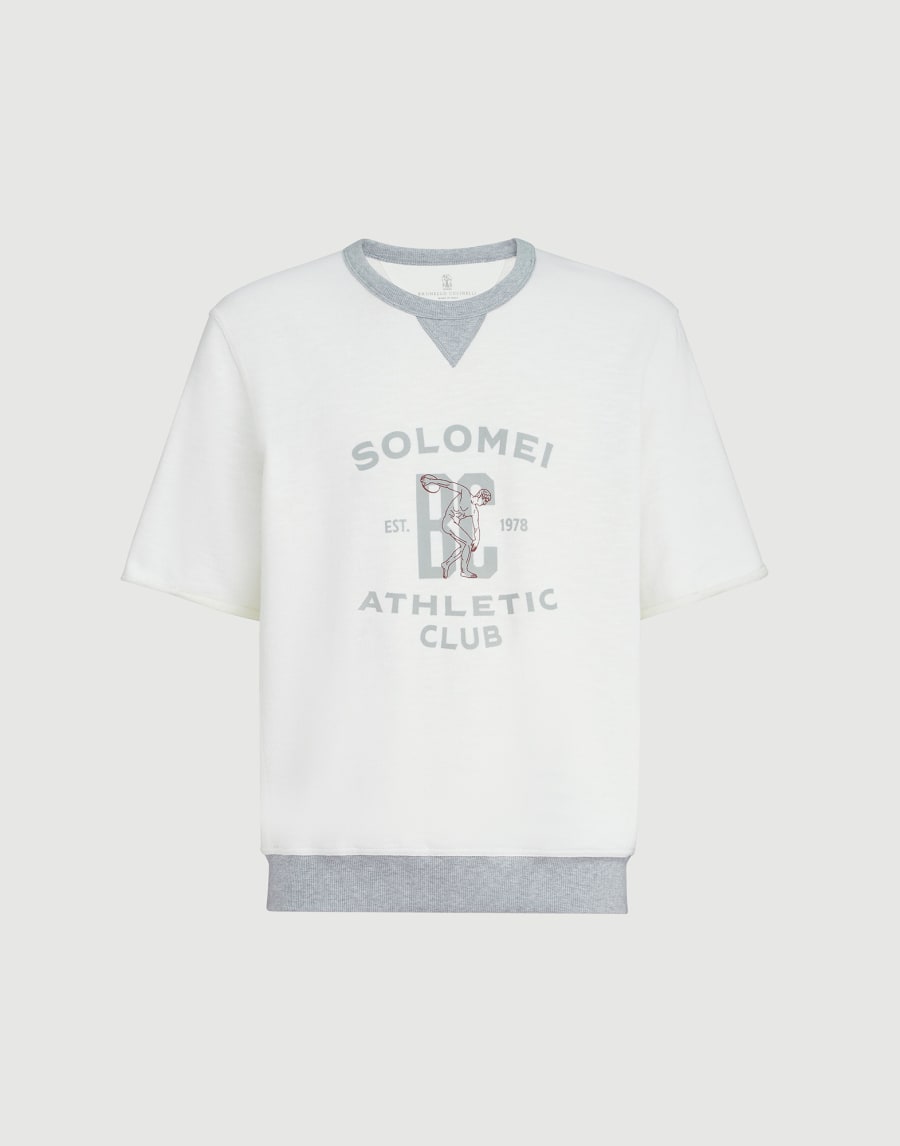 French terry sweatshirt Panama Man - Brunello Cucinelli