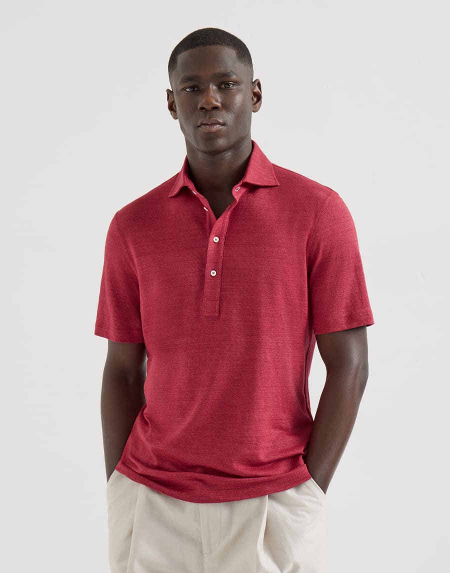 Jersey polo shirt Cherry Man - Brunello Cucinelli