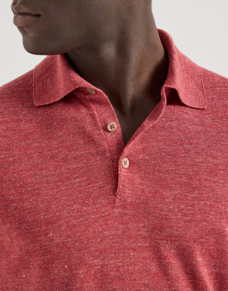 Трикотажное поло Клубничный Мужчина - Brunello Cucinelli