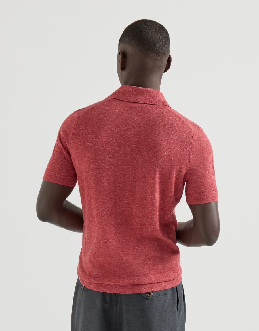 Трикотажное поло Клубничный Мужчина - Brunello Cucinelli