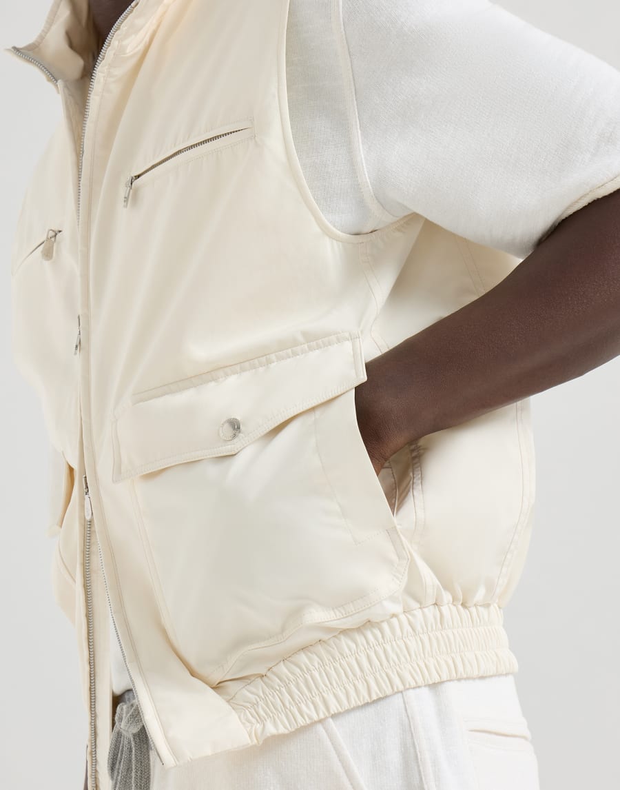 Жилет из нейлона с утеплителем Панама Мужчина - Brunello Cucinelli