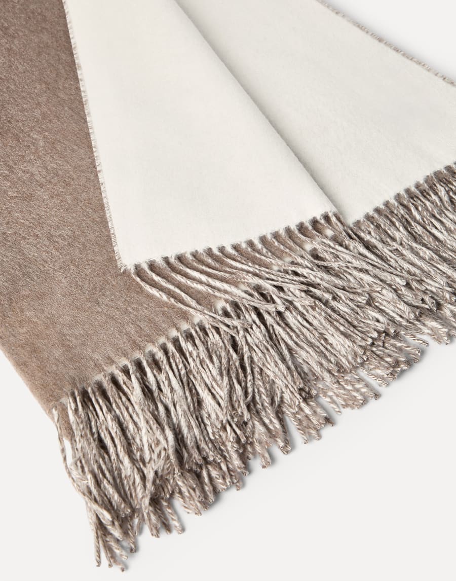 Manta de seda doble Beige Lifestyle - Brunello Cucinelli