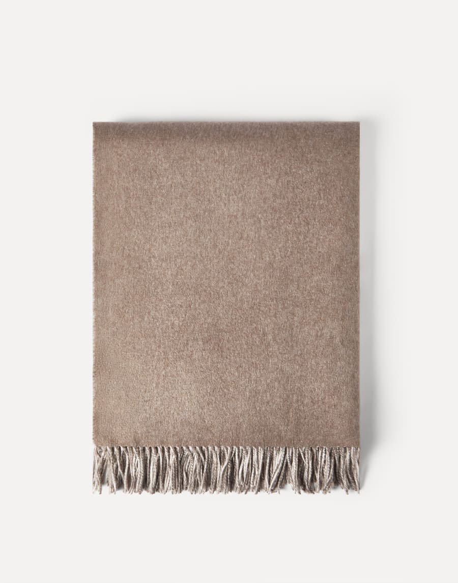 Manta de seda doble Beige Lifestyle - Brunello Cucinelli