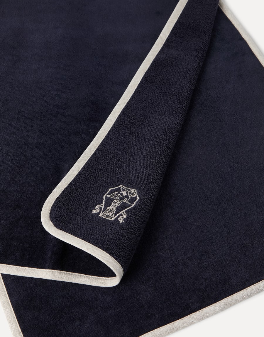 Lot de deux serviettes Bleu Marine Lifestyle - Brunello Cucinelli