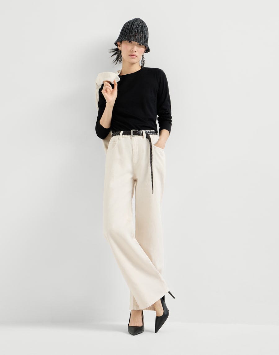 Calfskin slingback heels Black Woman - Brunello Cucinelli