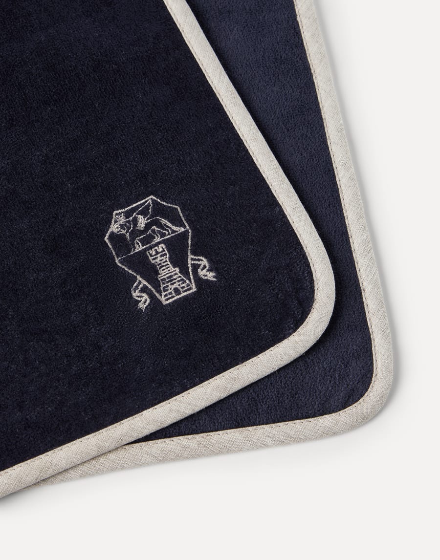 2-piece towel set Navy Blue Lifestyle - Brunello Cucinelli