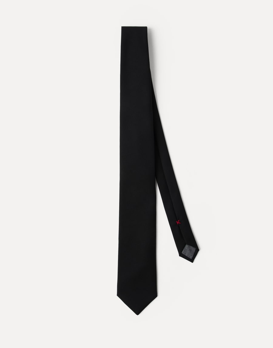 Virgin wool tie Black Man - Brunello Cucinelli