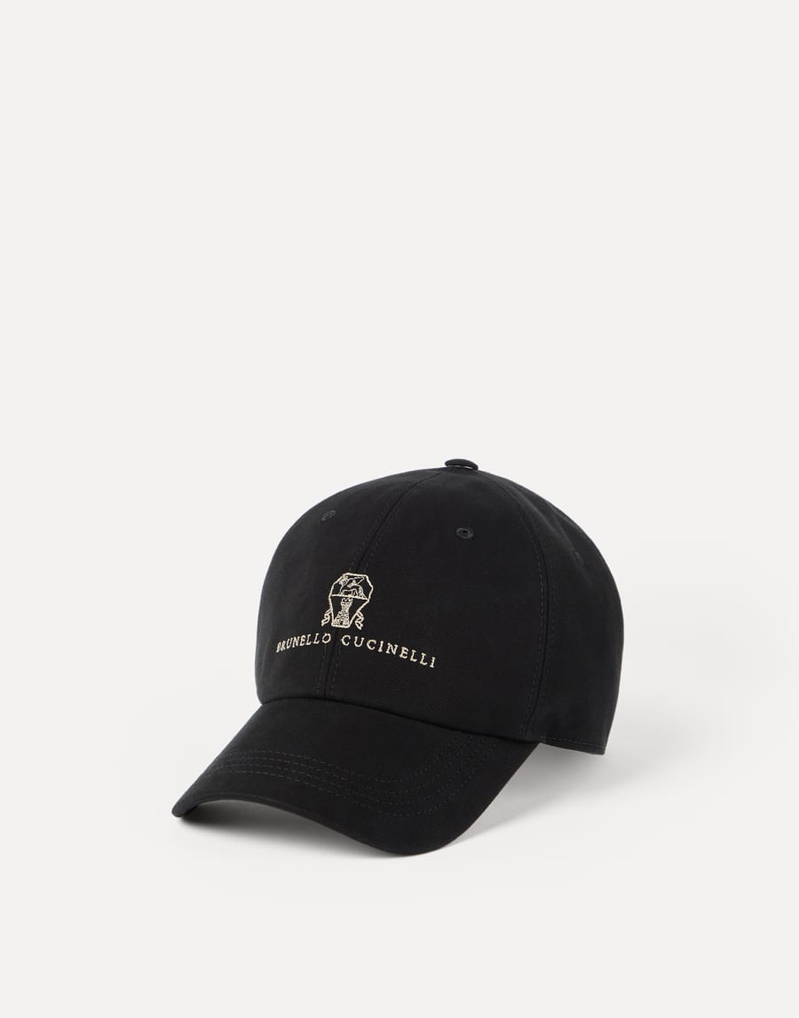 Baseball cap with logo Black Man - Brunello Cucinelli