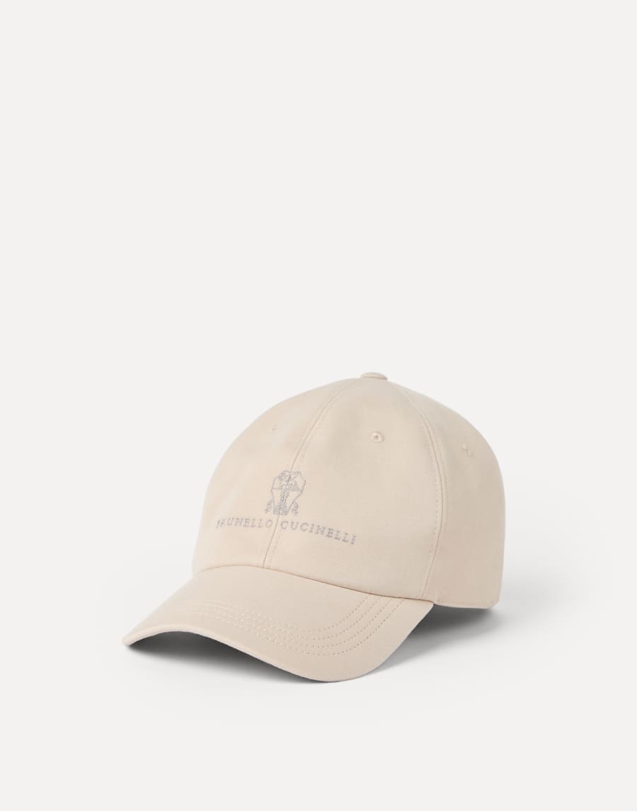 Baseball cap with logo Beige Man - Brunello Cucinelli