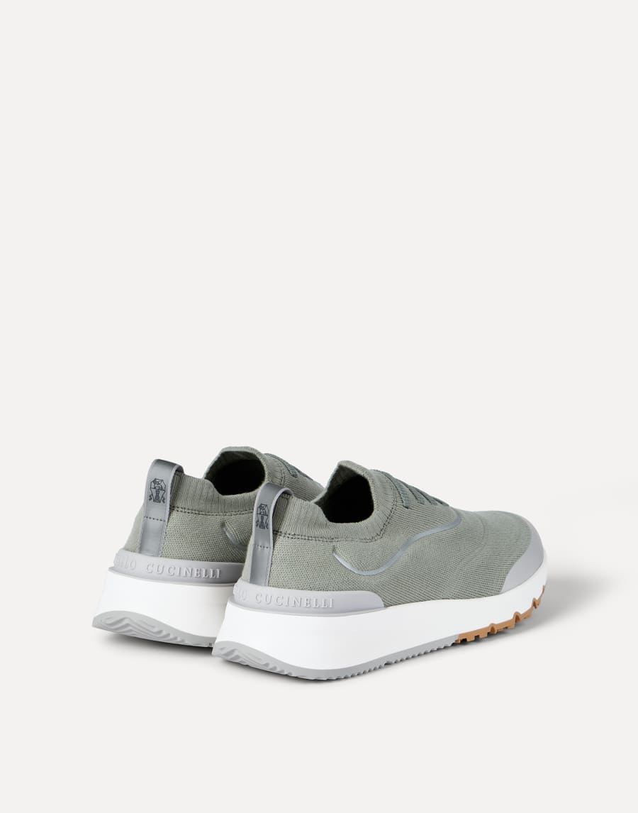 Knit runners Olive Man - Brunello Cucinelli