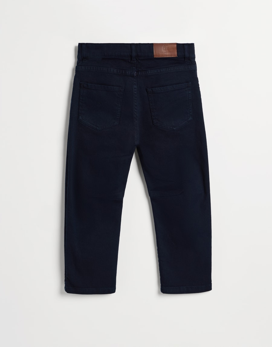 Five-pocket trousers Navy Blue Boys - Brunello Cucinelli