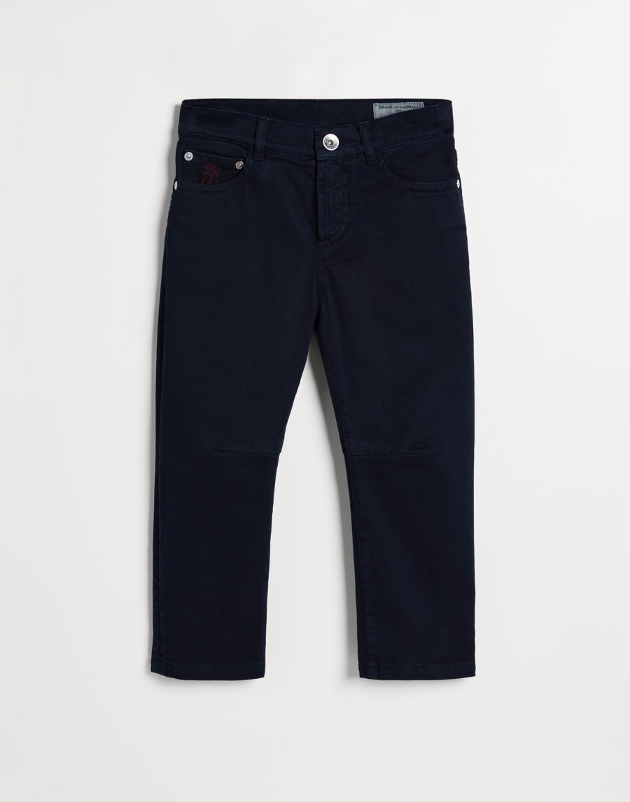 Five-pocket trousers Navy Blue Boys - Brunello Cucinelli