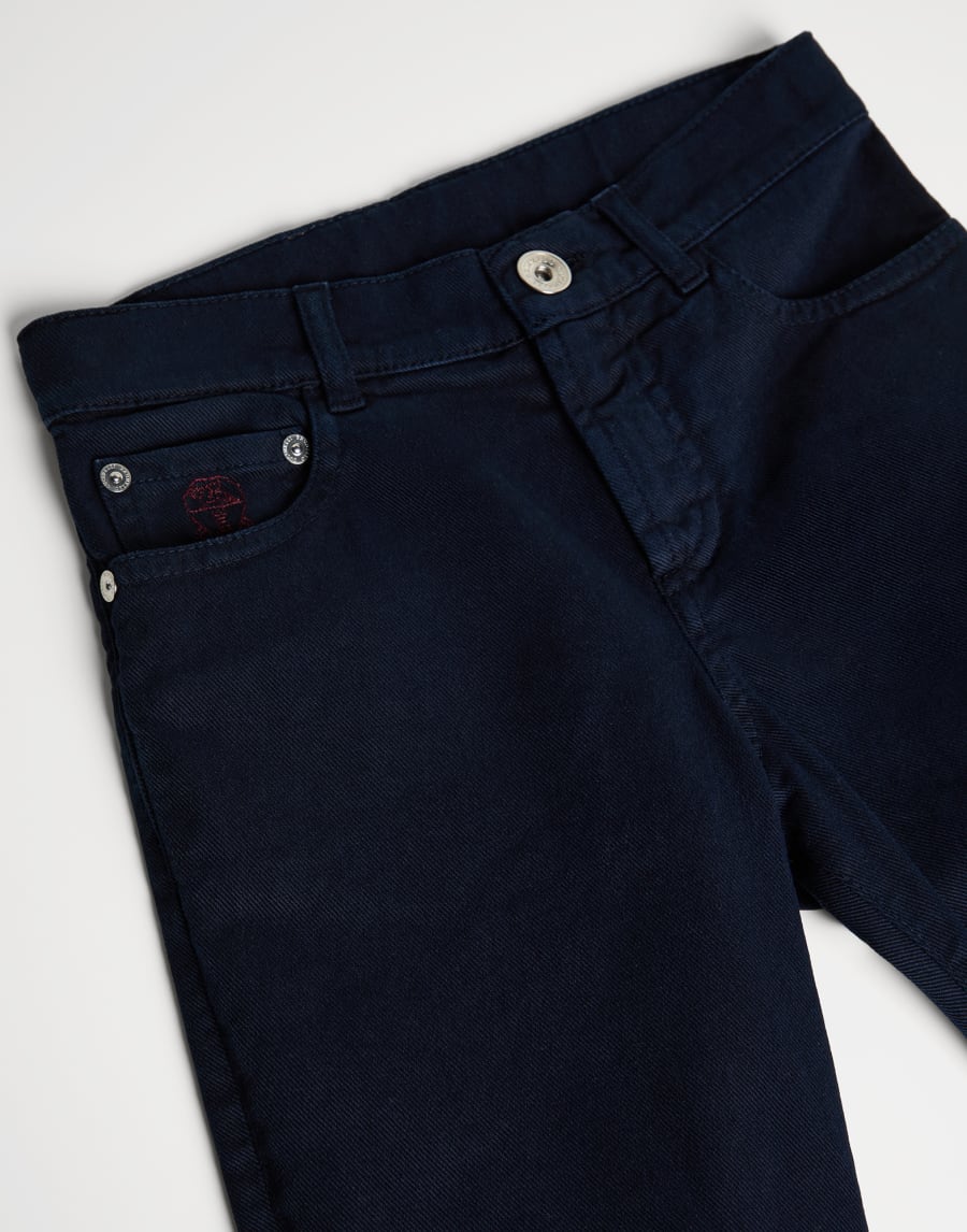 Five-pocket trousers Navy Blue Boys - Brunello Cucinelli