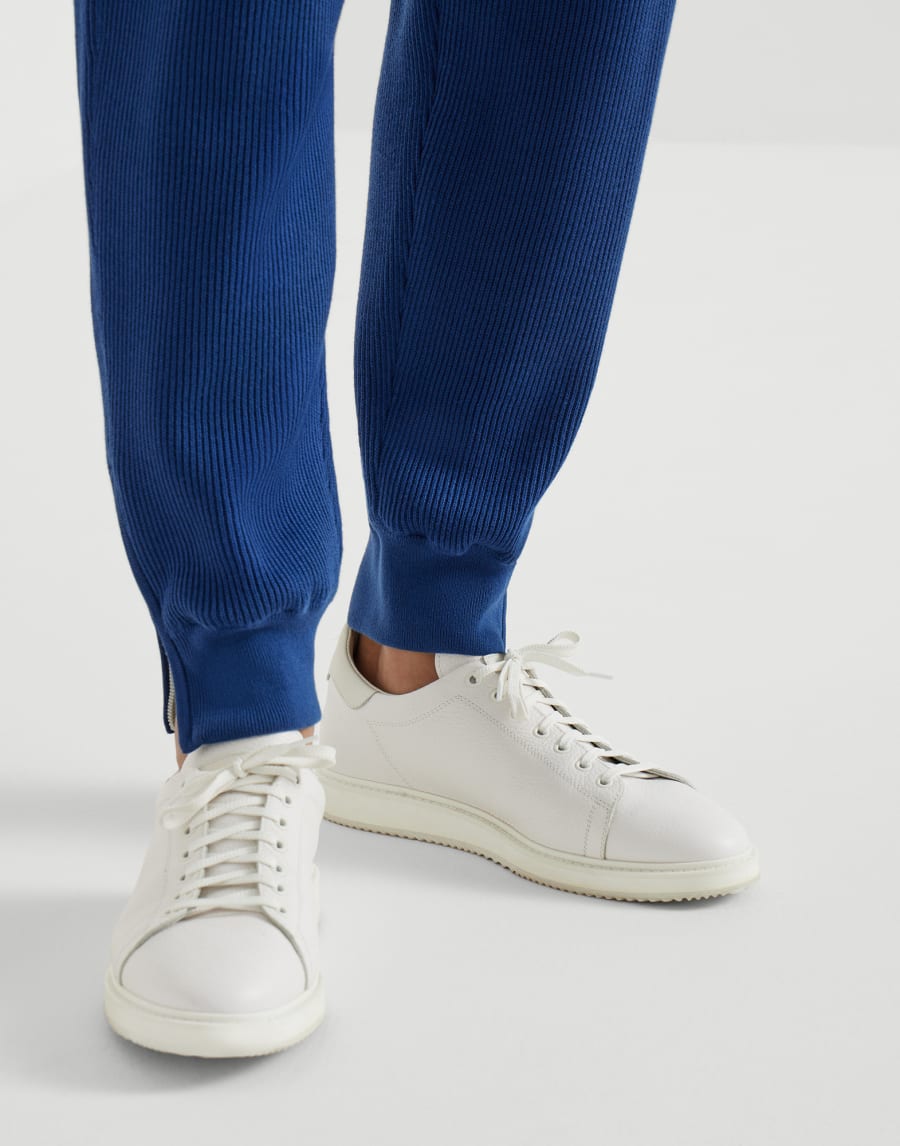 Grained calfskin sneakers White Man - Brunello Cucinelli