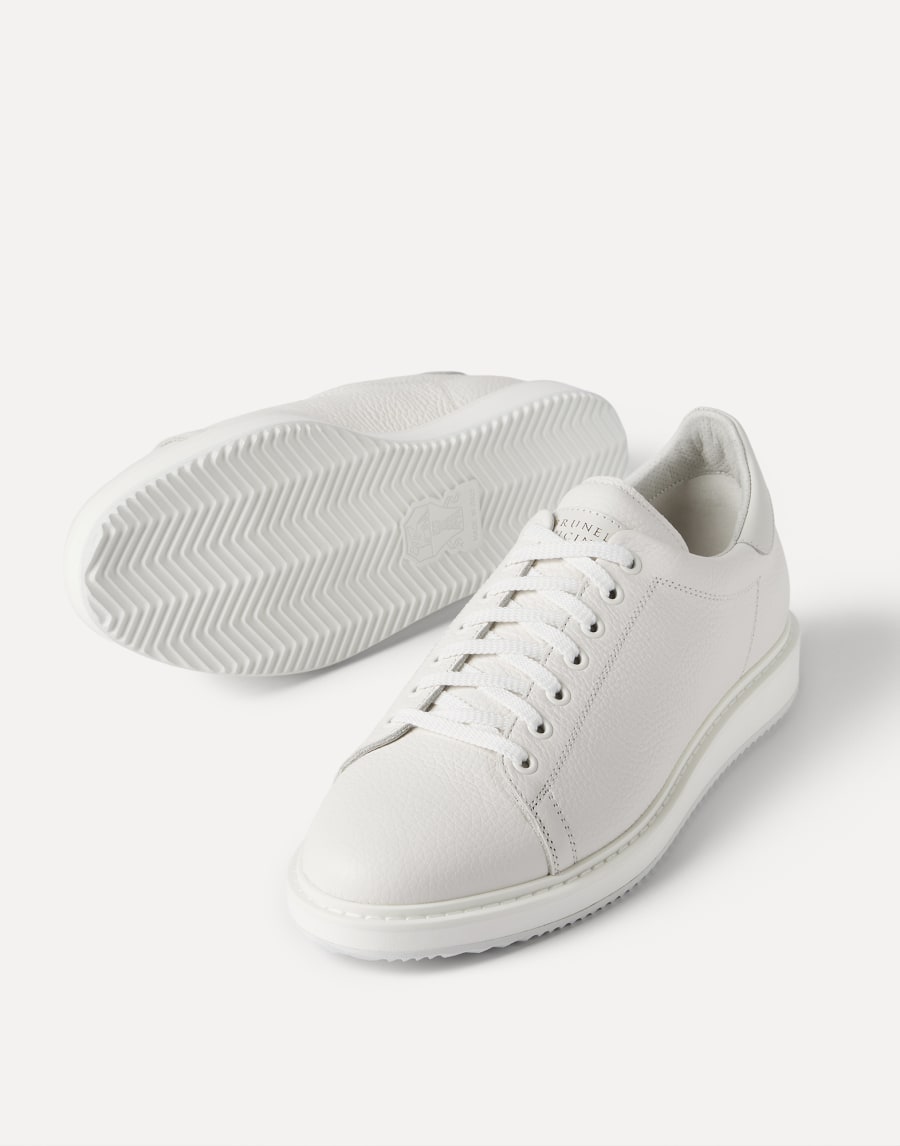 Grained calfskin sneakers White Man - Brunello Cucinelli