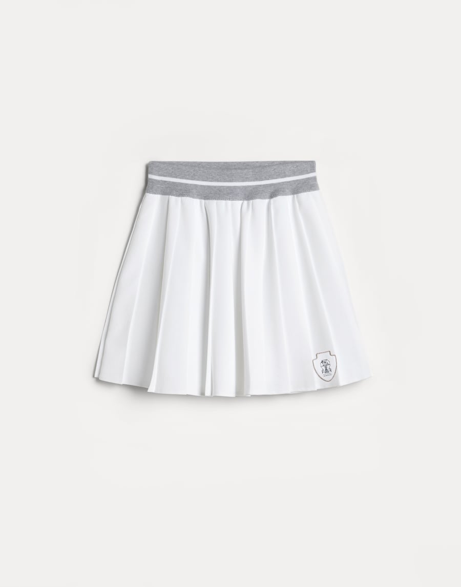 Poplin skirt White Girls - Brunello Cucinelli