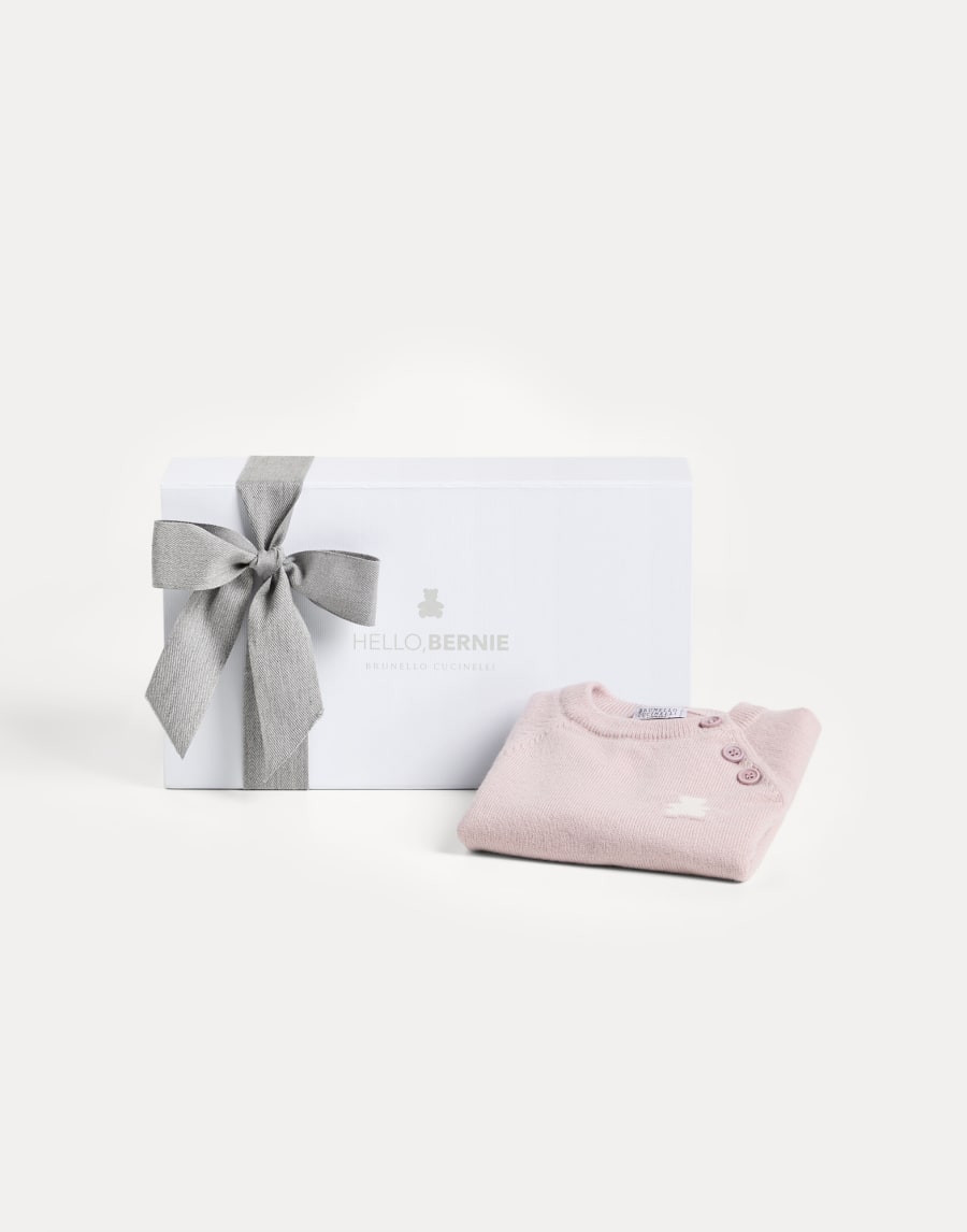 Bernie Baby cashmere sweater Pink Baby - Brunello Cucinelli