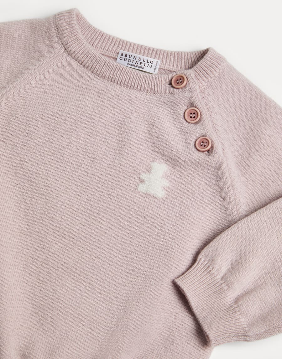 Bernie Baby cashmere sweater Pink Baby - Brunello Cucinelli
