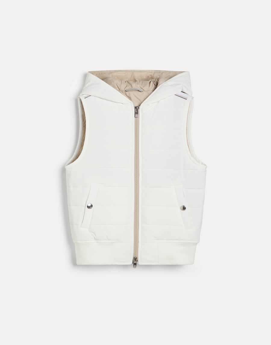 Thermore® 夹袄马甲 灰白色 男童 - Brunello Cucinelli